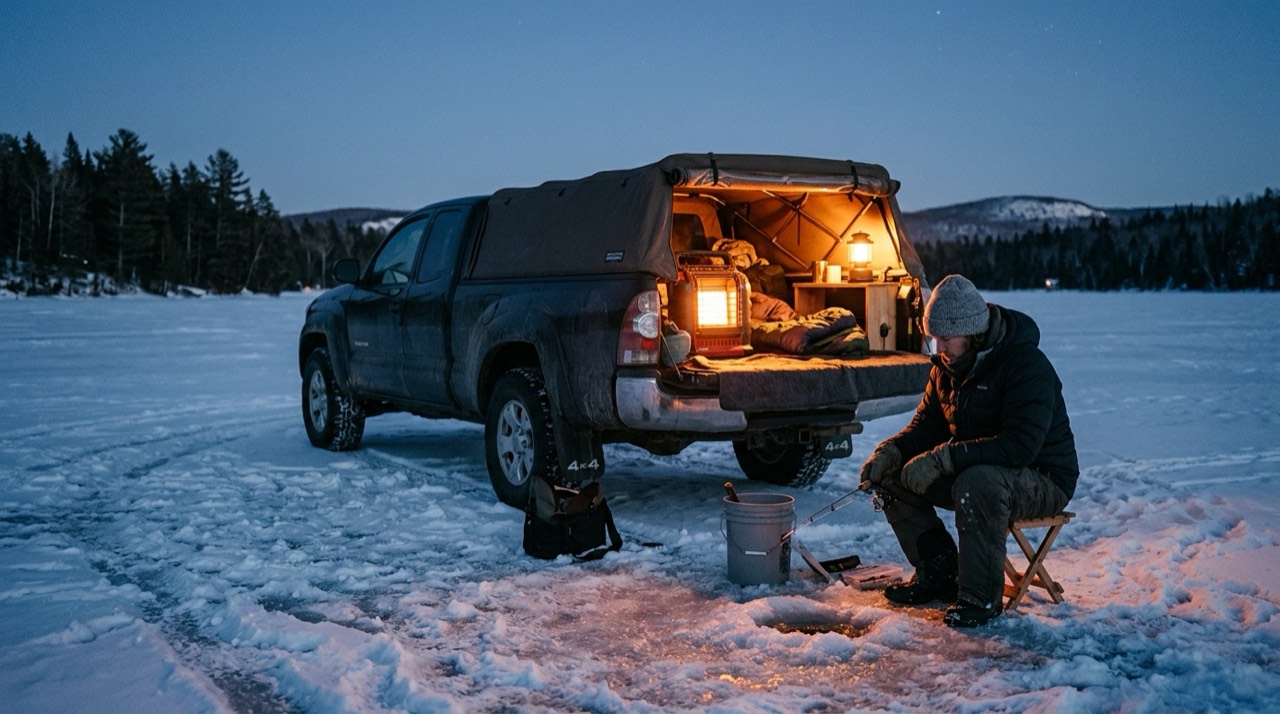 Mr. Heater Buddy, Little Buddy and Big Buddy portable heaters — in use