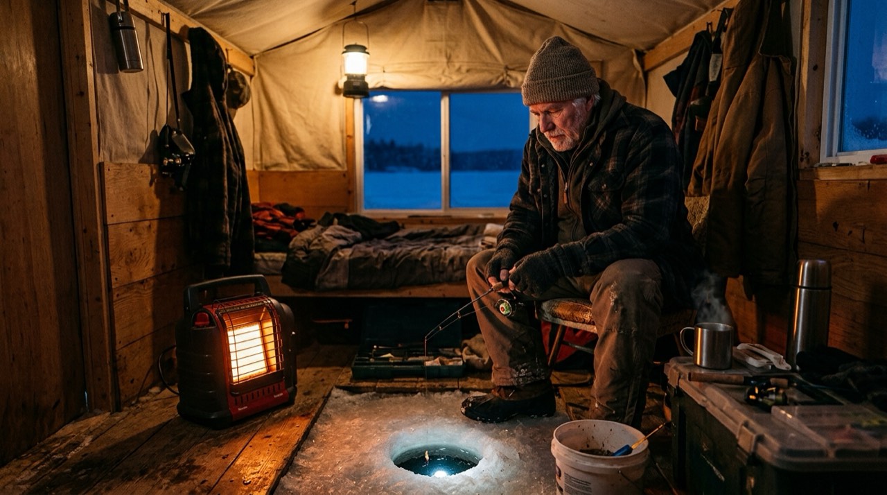 Mr. Heater Buddy, Little Buddy and Big Buddy portable heaters — in use