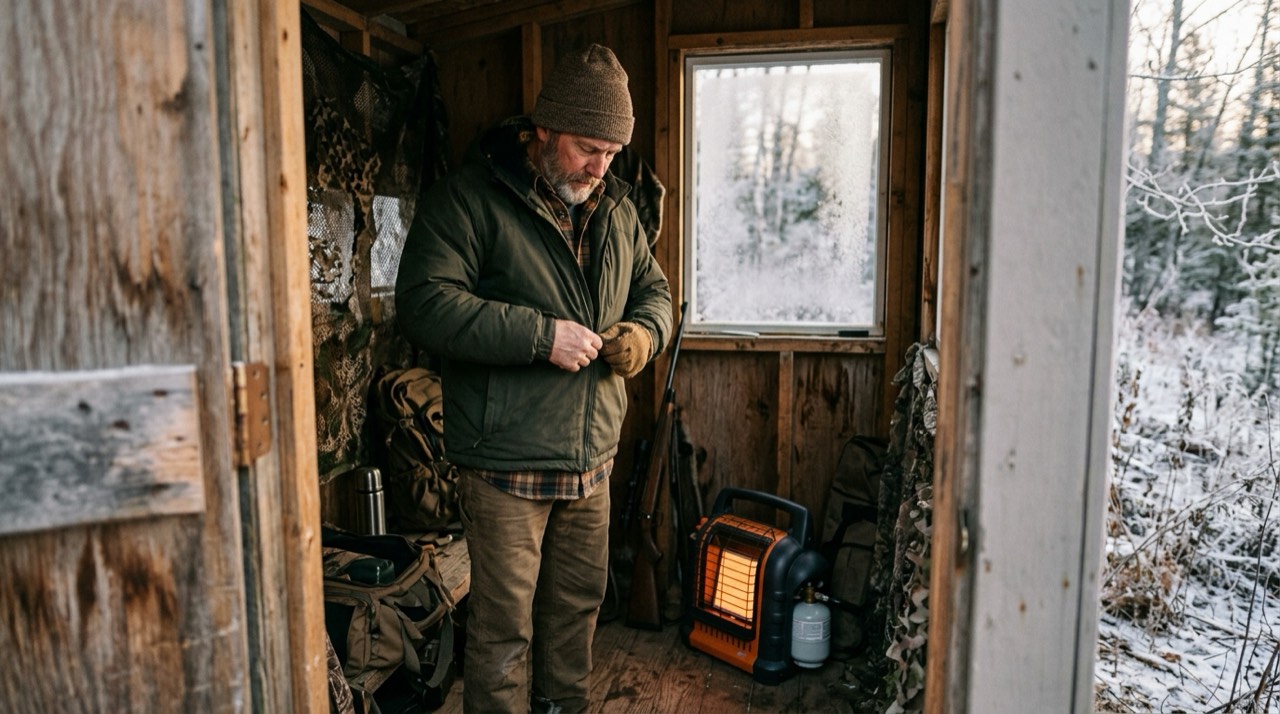 Mr. Heater Buddy, Little Buddy and Big Buddy portable heaters — in use