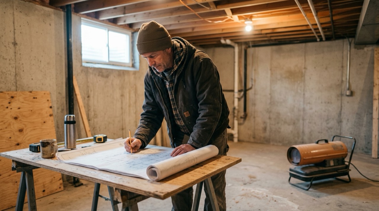 Forced-air and construction propane heaters — in use