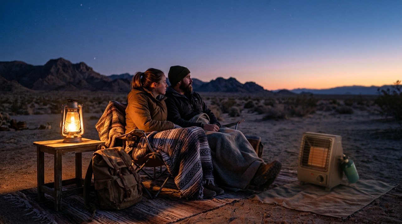 Wall-mount, cabinet and tank-top propane heaters — in use