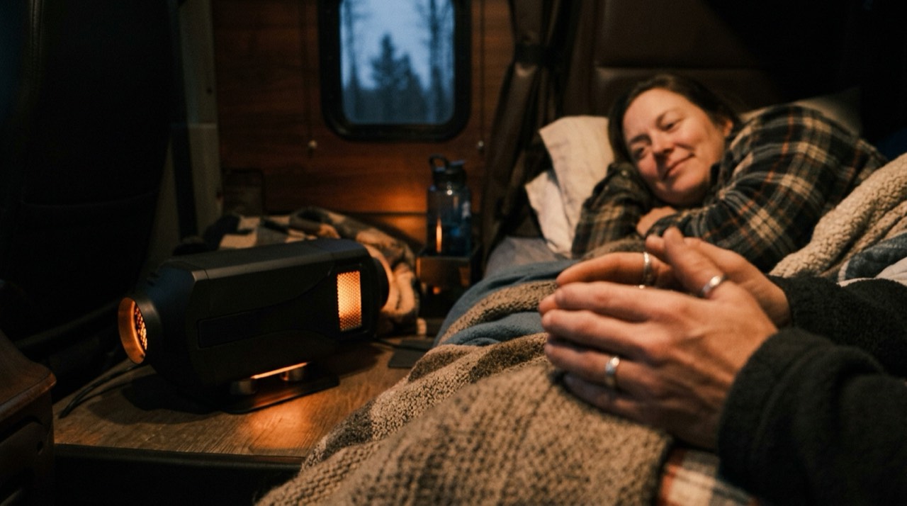 Mr. Heater Buddy, Little Buddy and Big Buddy portable heaters — in use