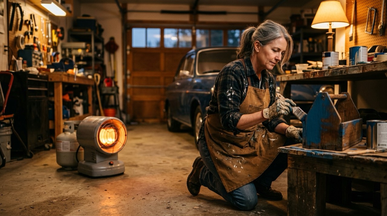 In the garage & workshop
