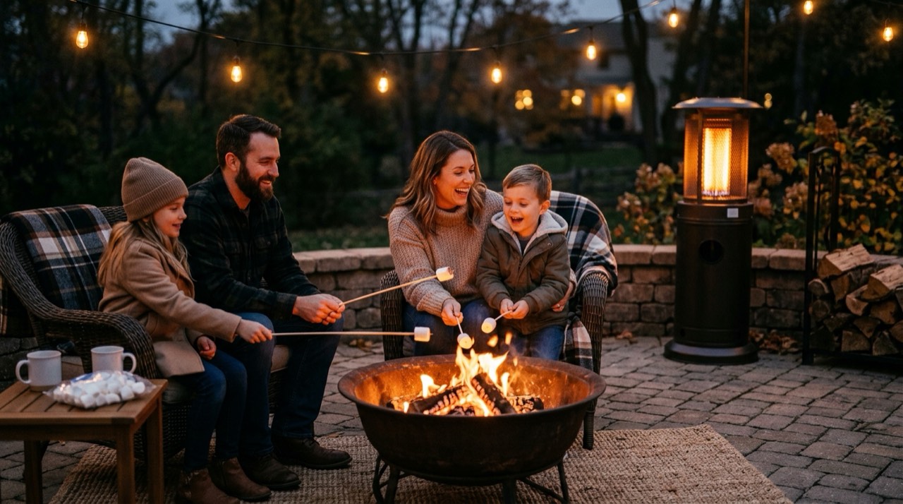 Indoor propane heater safety and carbon monoxide risk — in use