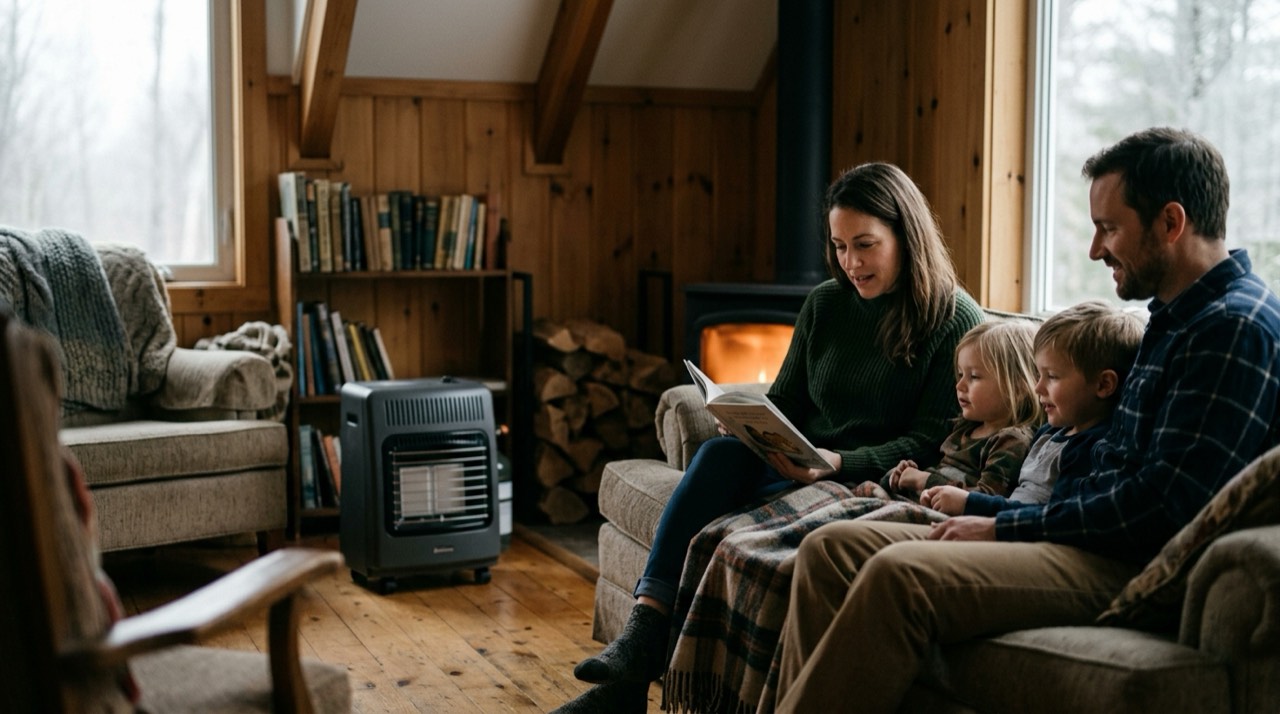 Radiant and infrared propane heaters — in use