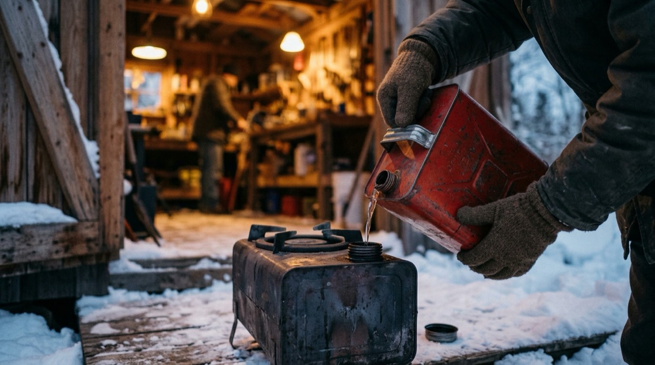 Kerosene heaters — in use
