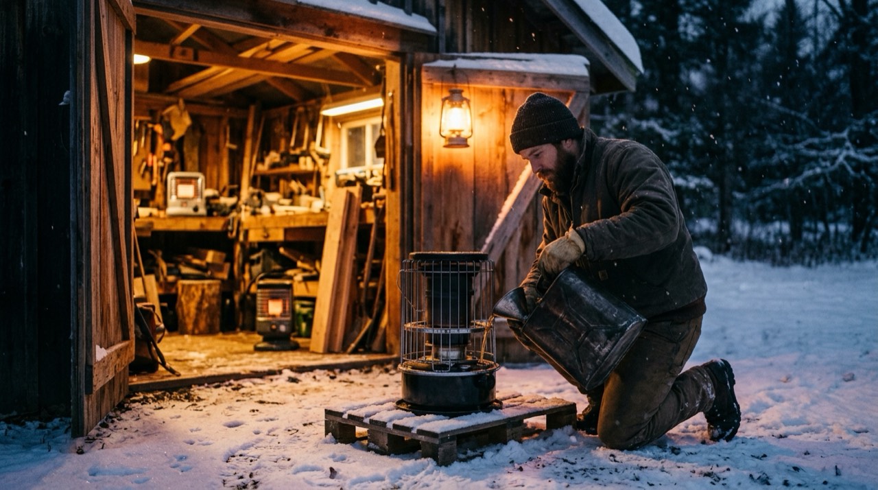 Kerosene heaters — in use