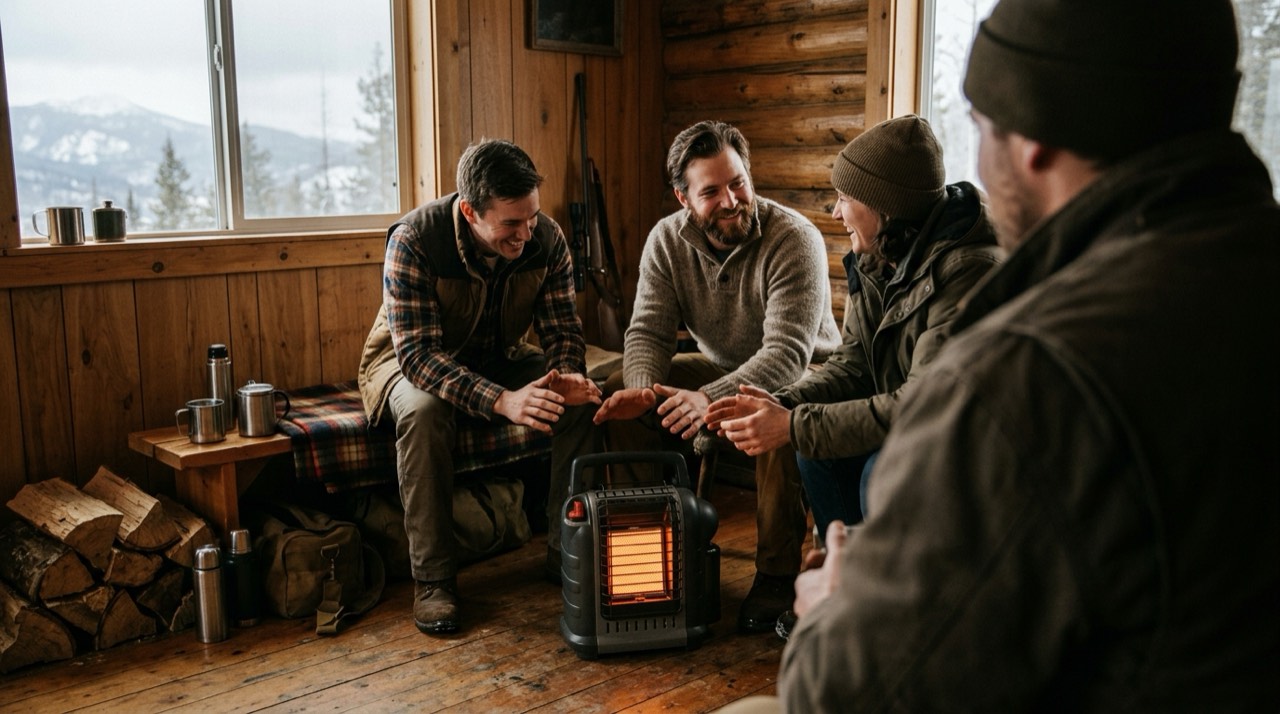 Radiant and infrared propane heaters — in use