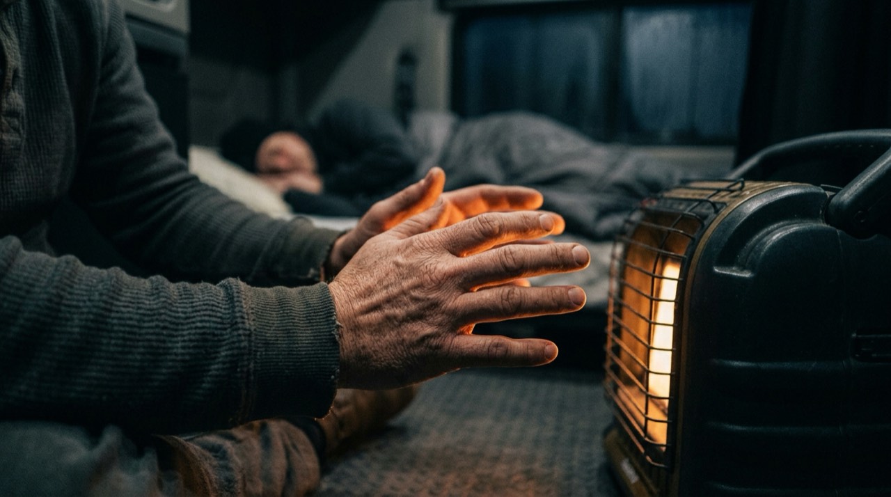 Radiant and infrared propane heaters — in use