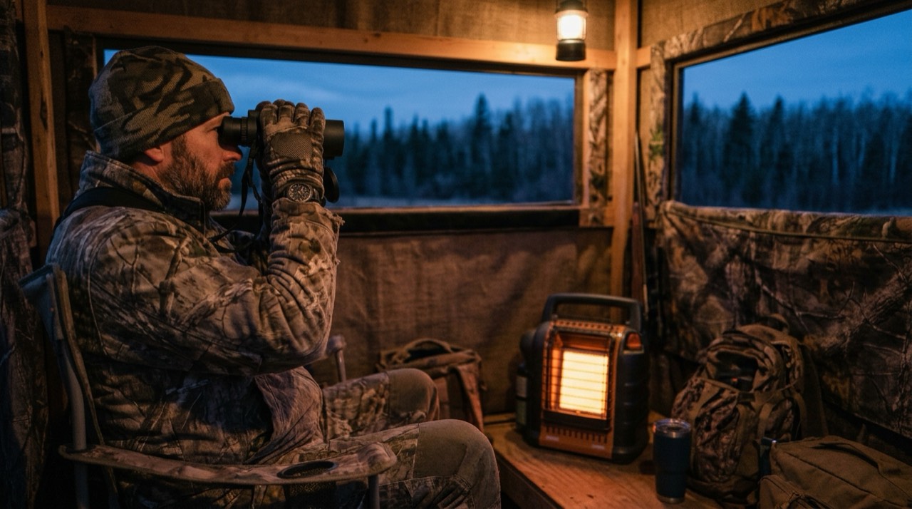 Mr. Heater Buddy, Little Buddy and Big Buddy portable heaters — in use