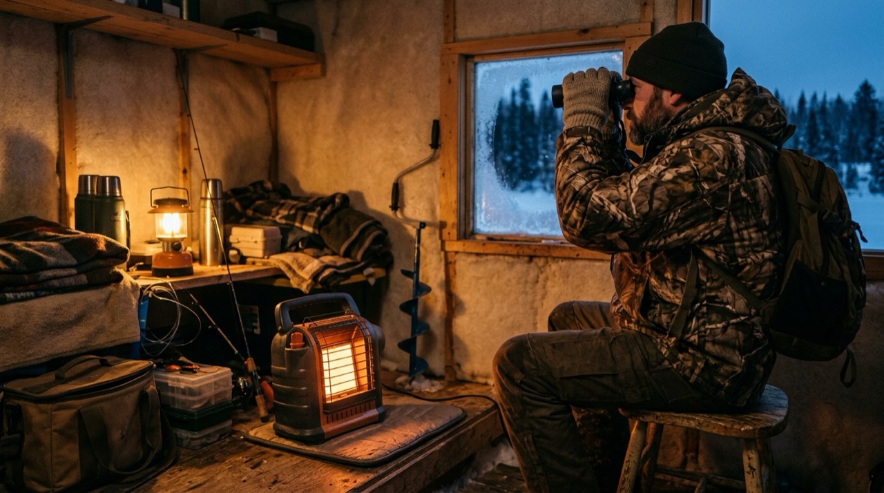 Mr. Heater Buddy, Little Buddy and Big Buddy portable heaters — in use