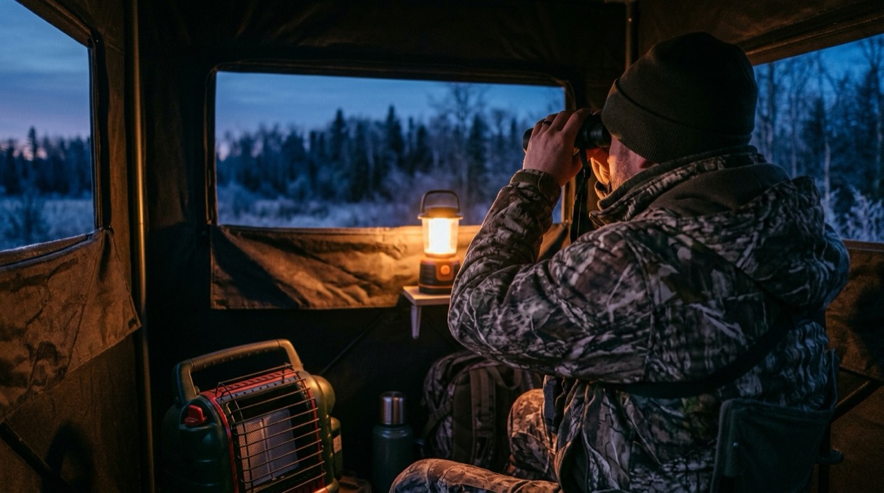 Mr. Heater Buddy, Little Buddy and Big Buddy portable heaters — in use