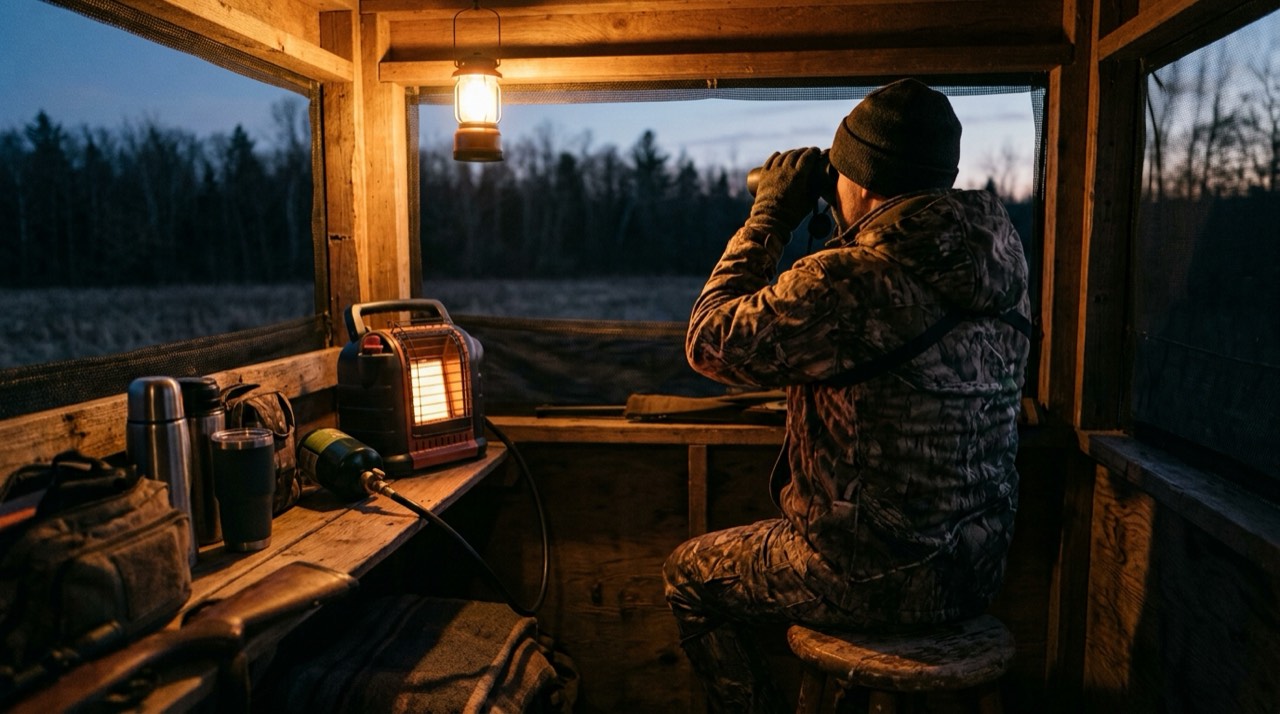 Mr. Heater Buddy, Little Buddy and Big Buddy portable heaters — in use