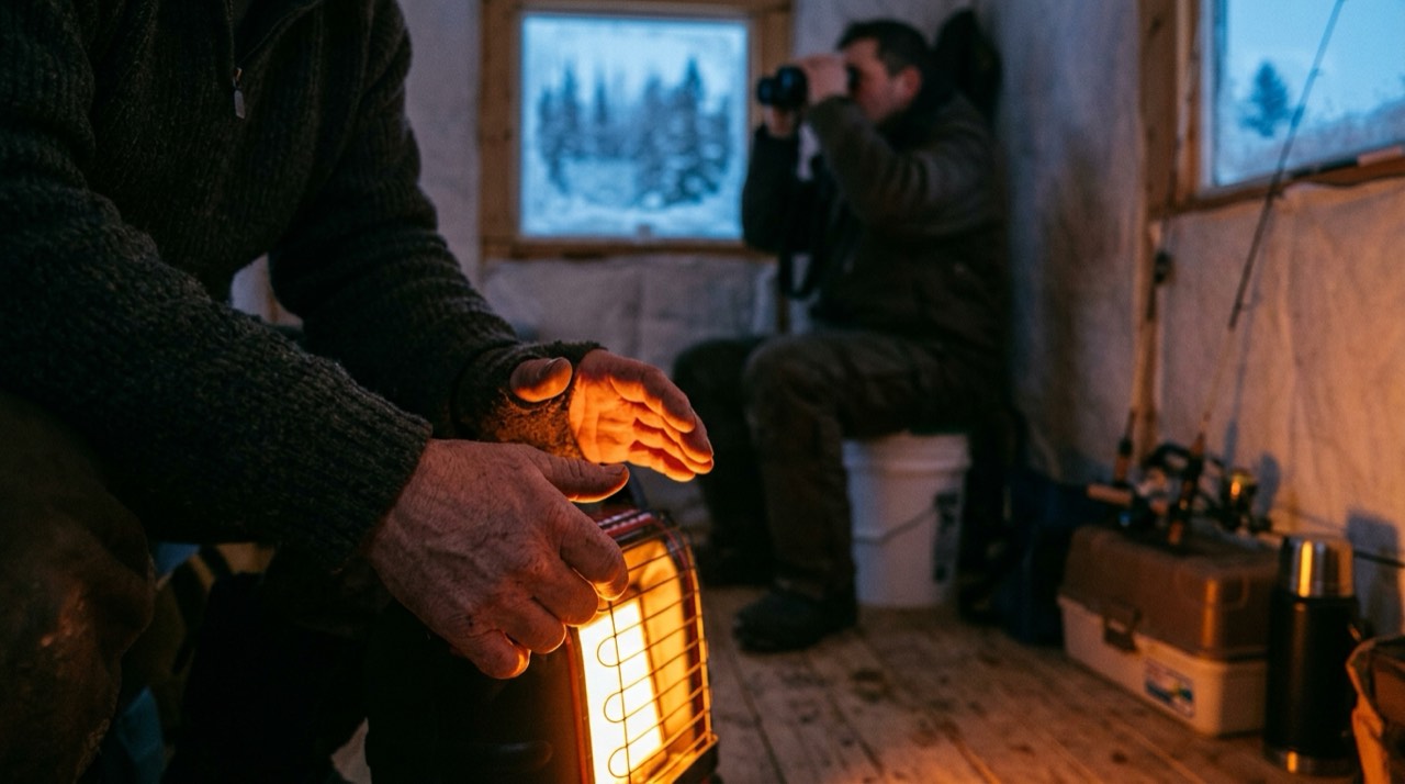 Mr. Heater Buddy, Little Buddy and Big Buddy portable heaters — in use