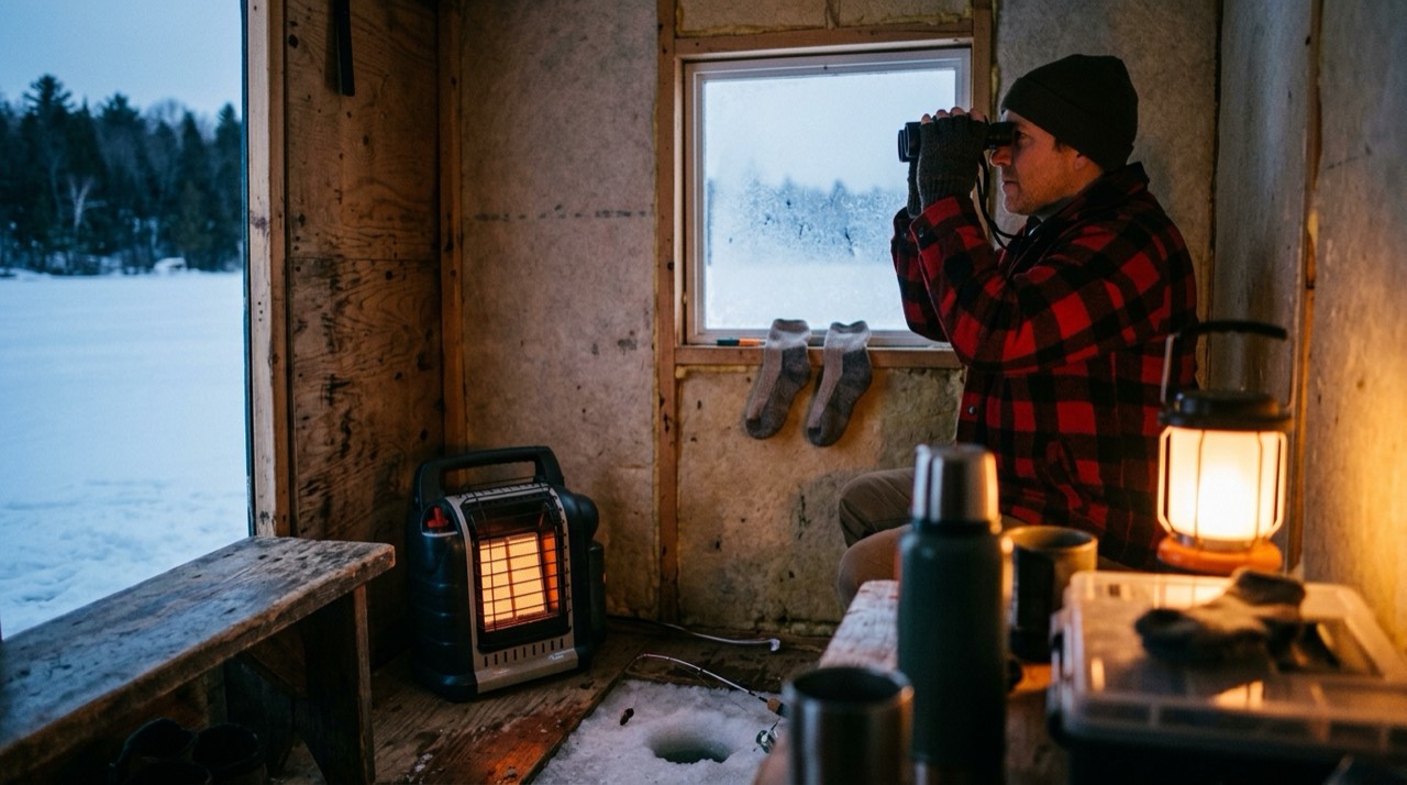 Mr. Heater Buddy, Little Buddy and Big Buddy portable heaters — in use