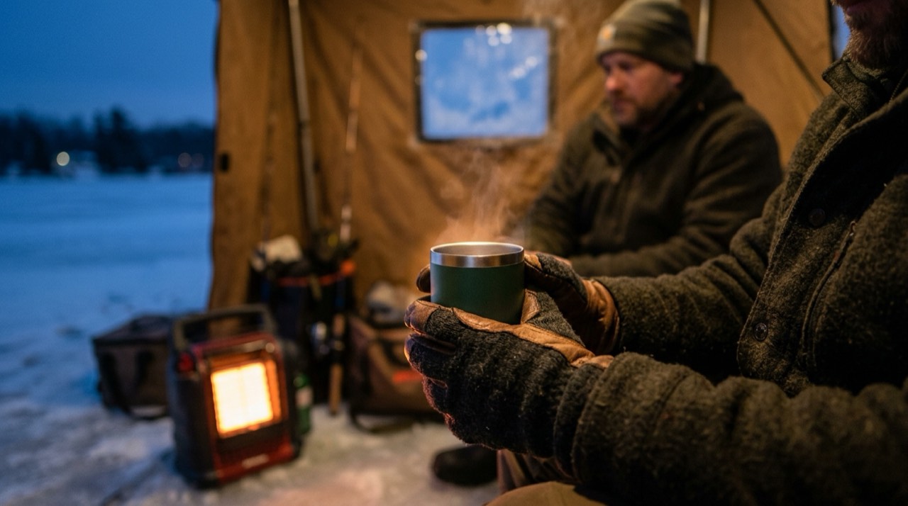Mr. Heater Buddy vs. Big Buddy — in use