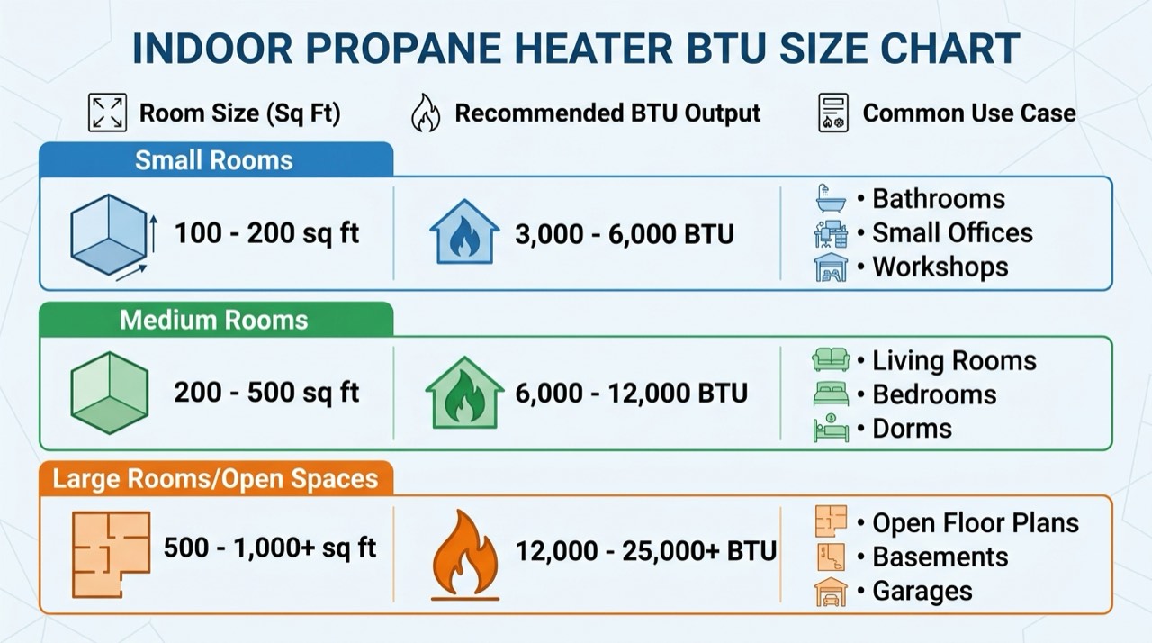 Coleman, Ozark Trail and Texsport camping propane heaters — in use