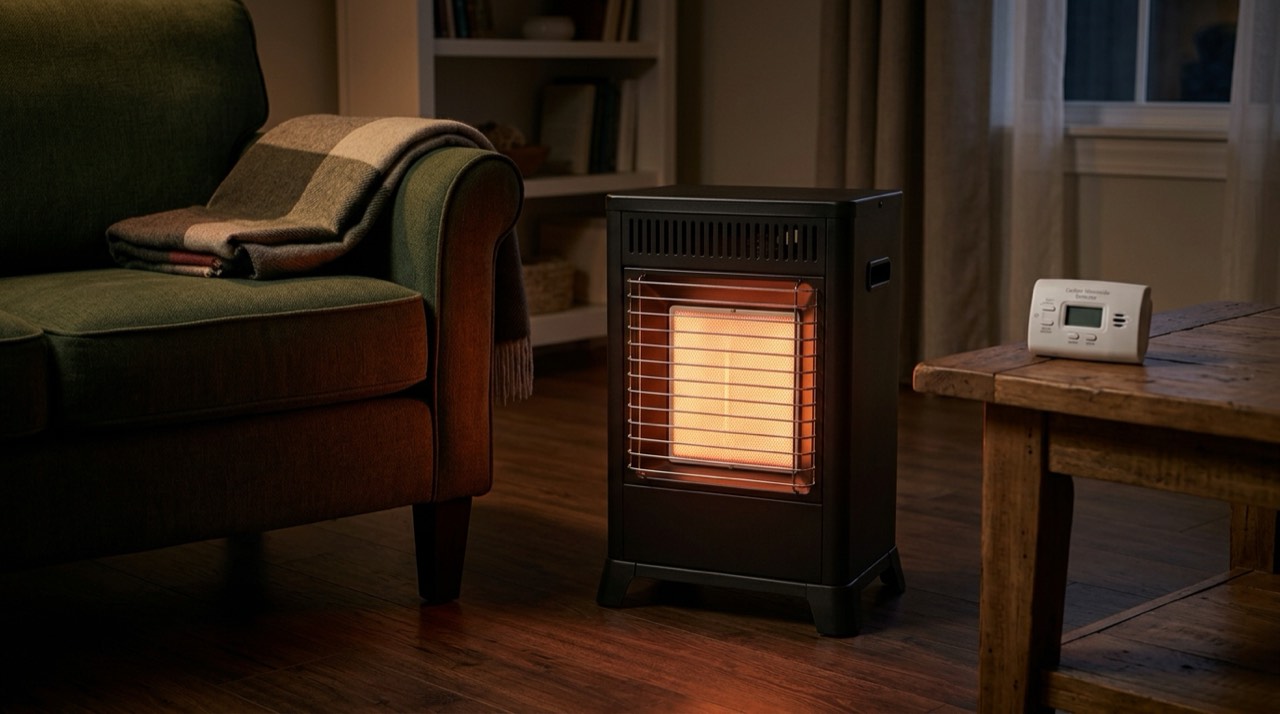 Propane heaters for RVs, off-grid living and van life — in use