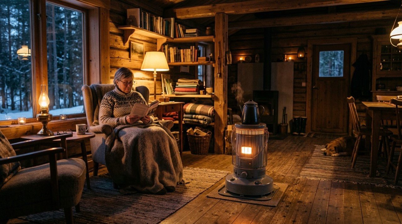 Kerosene heaters — in use