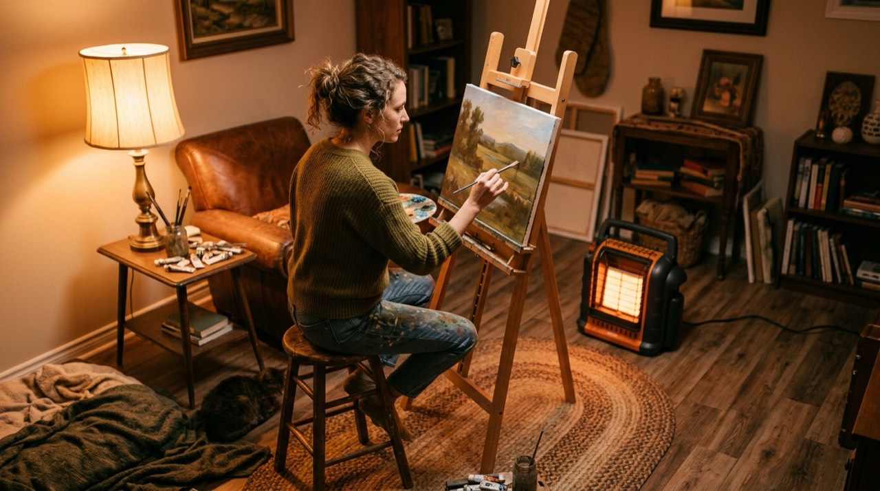 Radiant and infrared propane heaters — in use