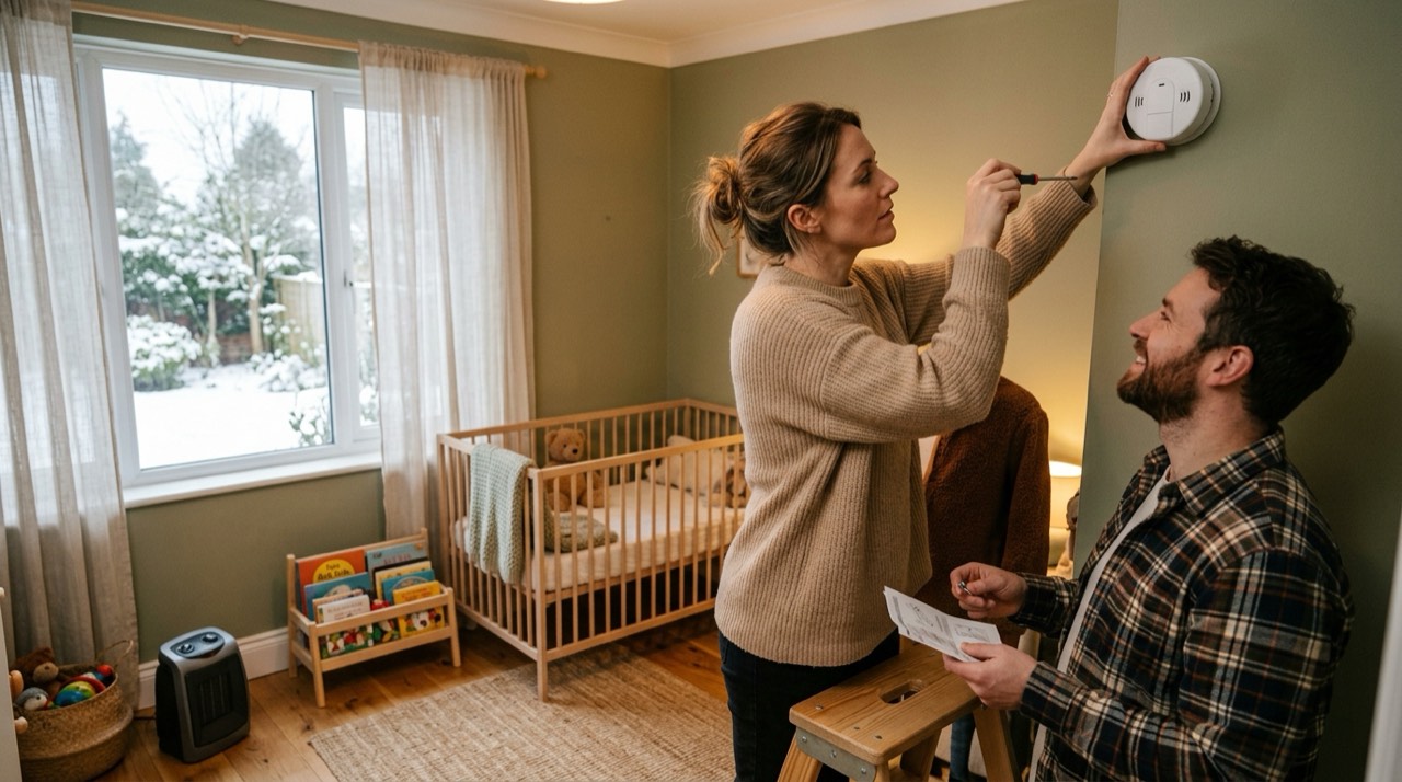 Indoor propane heater safety and carbon monoxide risk — in use
