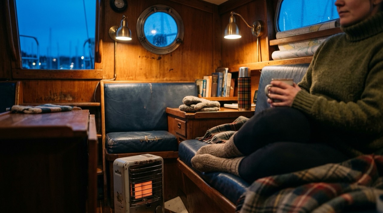 Wall-mount, cabinet and tank-top propane heaters — in use