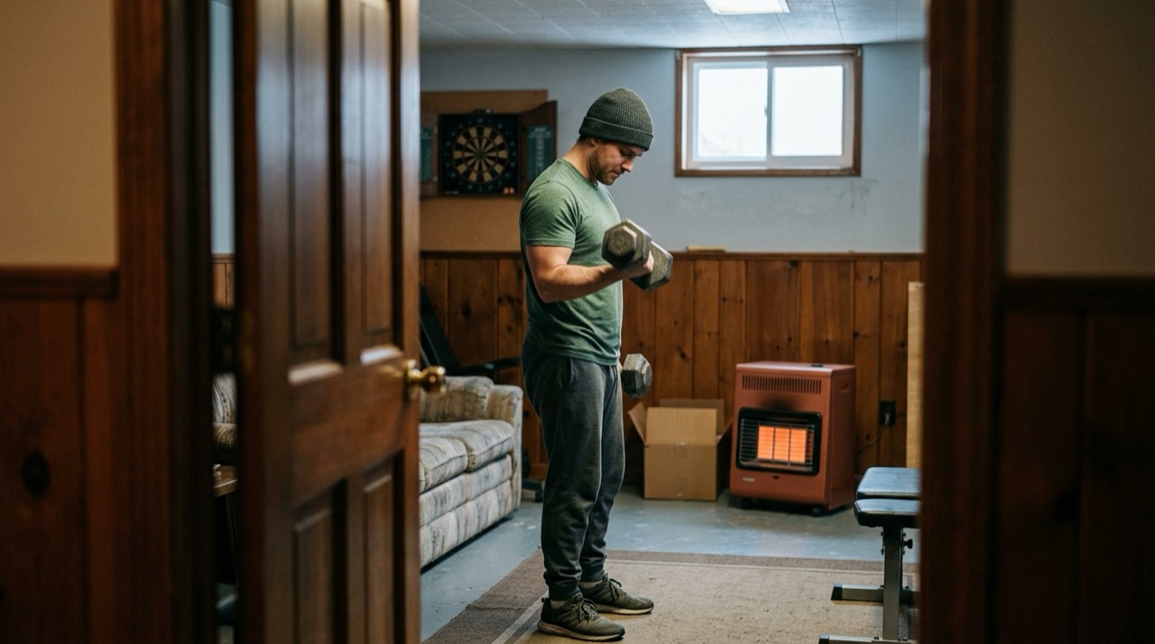 Indoor propane heaters — in use