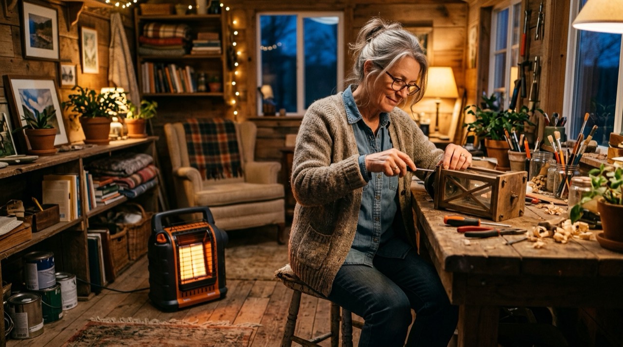 Radiant and infrared propane heaters — in use