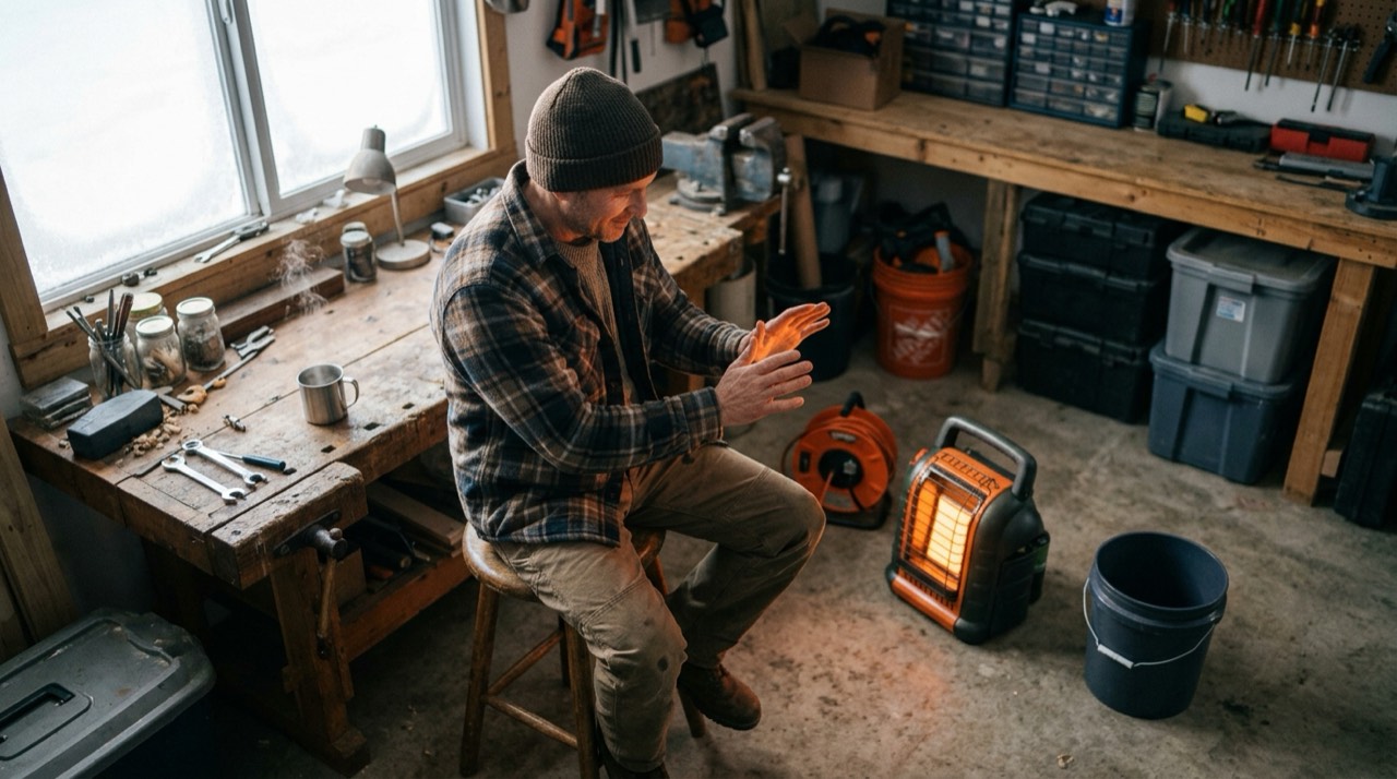 Radiant and infrared propane heaters — in use