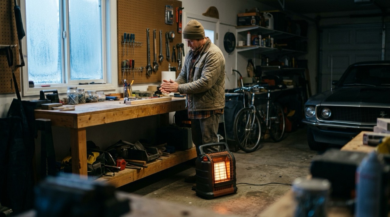 Radiant and infrared propane heaters — in use