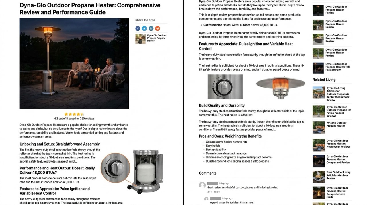 Coleman, Ozark Trail and Texsport camping propane heaters — in use