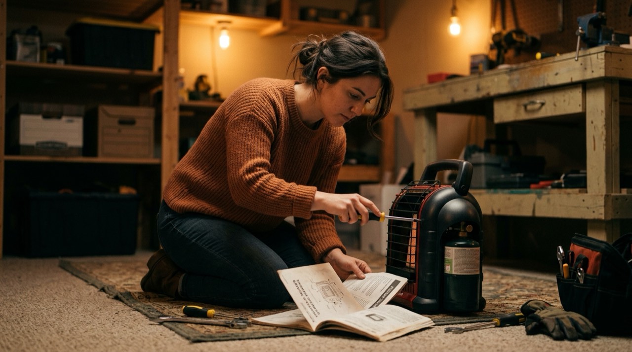 Propane heaters for camping, hunting and tailgating — in use