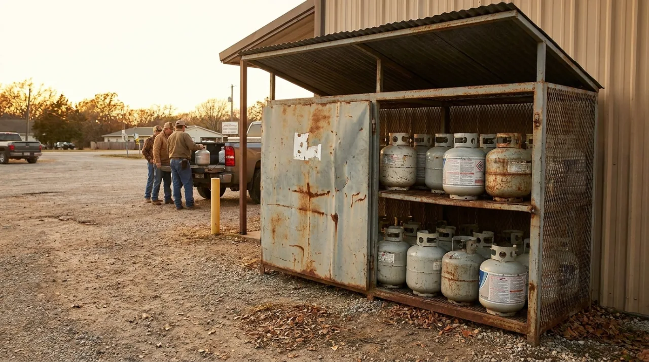 Propane tank refill and exchange — Irving, TX